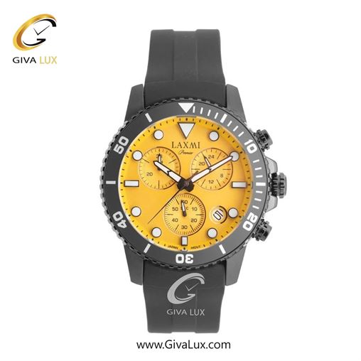 ساعت مچی اورجینال مردانه لاکسمی سه موتوره کرنوگراف تیتانیوم | تیتانیوم| زرد| کد رفرنس 8837-5