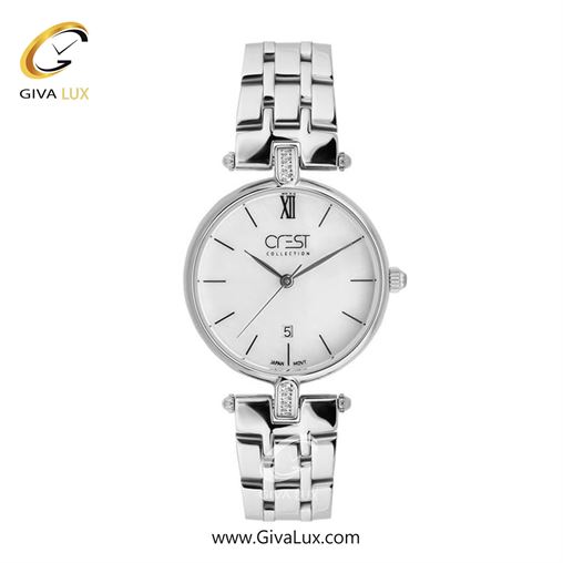 ساعت مچی اورجینال زنانه کرست | Crest  نقره ای | نقره ای| نقره ای| کد رفرنس Crest 6202-1 9001-1.jpg