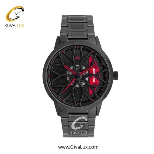 ساعت مچی اورجینال مردانه کرست مشکی | مشکی| مشکی-قرمز| کد رفرنس Crest 9015-1