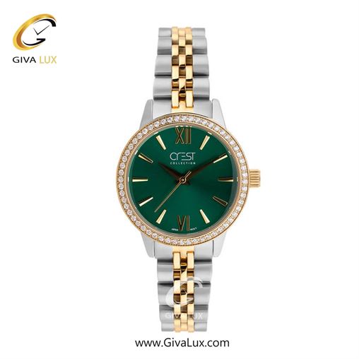 ساعت مچی اورجینال زنانه کرست | Crest  رزگلد | رزگلد-نقره ای| سفید| کد رفرنس Crest 9028-4 9028-5.jpg