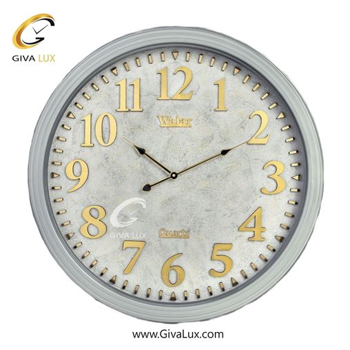 ساعت دیواری اورجینال والار PVC طوسی| کد رفرنس 601