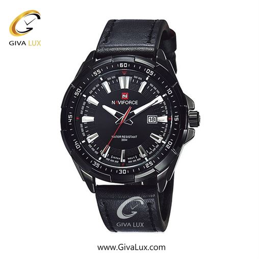 ساعت مچی مردانه بند چرمی ناوی فورس (نیوی فورس) مشکی-قاب مشکی NF9056 9056BBB.jpg