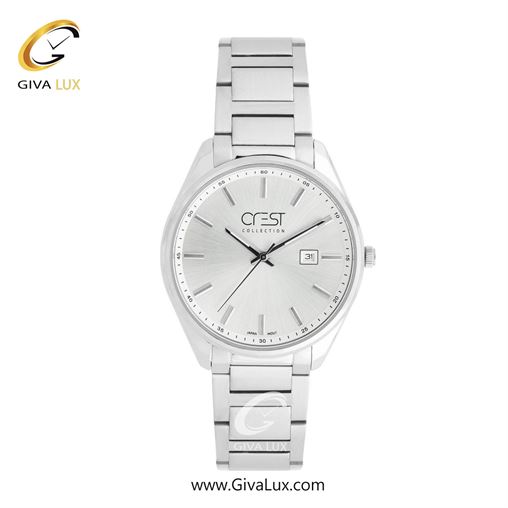 ساعت مچی اورجینال زنانه کرست | Crest  نقره ای | نقره ای| نقره ای| کد رفرنس Crest 9058-1 9058-1G.jpg