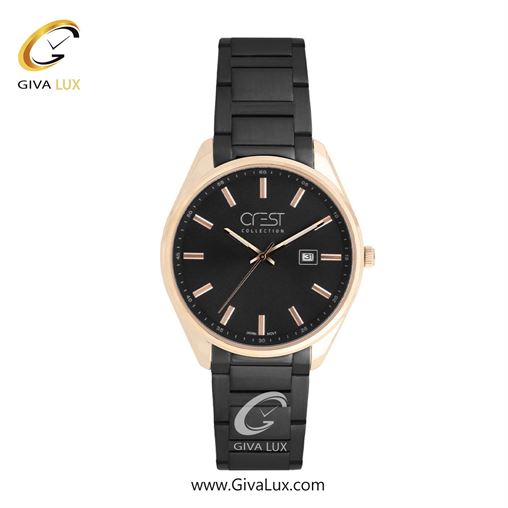 ساعت مچی اورجینال زنانه کرست | Crest  رزگلد | رزگلد-نقره ای| مشکی| کد رفرنس Crest 9058-4 9058-7L.jpg