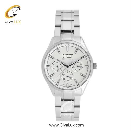 ساعت مچی اورجینال زنانه کرست | Crest  نقره ای | نقره ای| سفید| کد رفرنس Crest 9059-1 9061-1L.jpg
