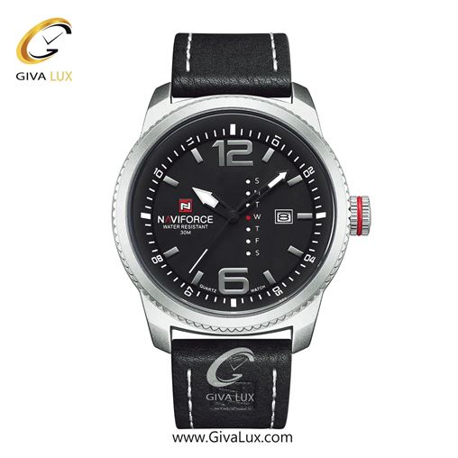 ساعت مچی مردانه تک موتوره بند چرمی ناوی فورس (نیوی فورس)مشکی-مشکیNF9063 9063BSB.jpg
