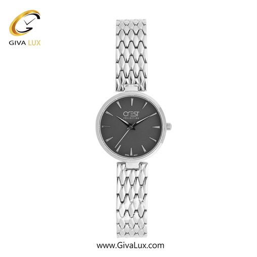 ساعت مچی اورجینال زنانه کرست | Crest  نقره ای | نقره ای| مشکی| کد رفرنس Crest 9052-4 9067-1.jpg