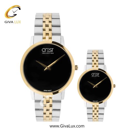 ساعت مچی اورجینال ست کرست | Crest  نقره ای | نقره ای| مشکی| کد رفرنس Crest 9074-1 9074-11.jpg
