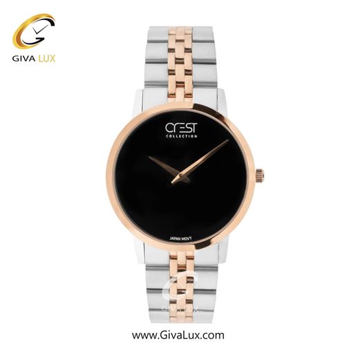 ساعت مچی اورجینال مردانه کرست | Crest  نقره ای | نقره ای| مشکی| کد رفرنس Crest 9074-1 9074-5G.jpg