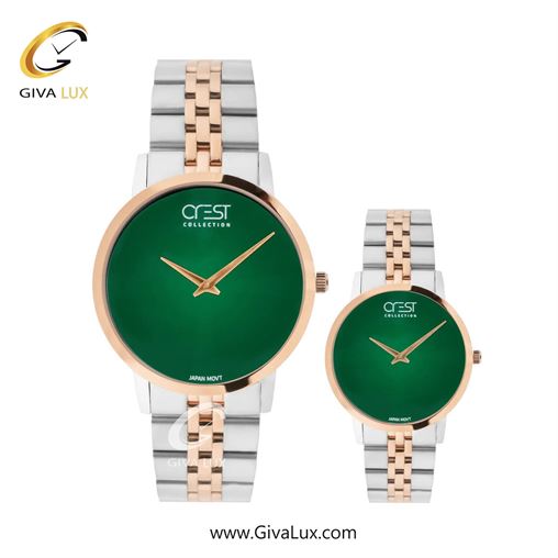 ساعت مچی اورجینال ست کرست | Crest  رزگلد | رزگلد-نقره ای| مشکی| کد رفرنس Crest 9074-5 9074-7.jpg