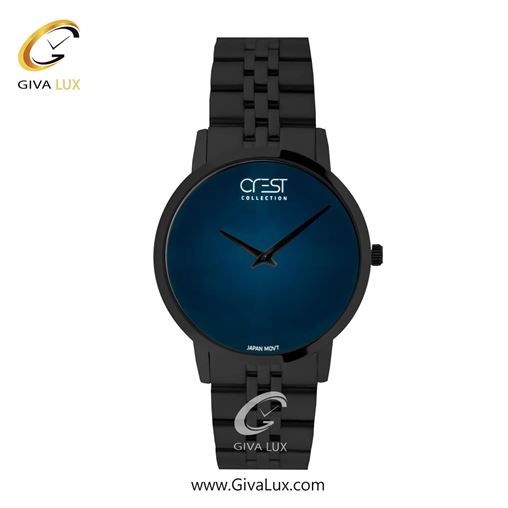 ساعت مچی اورجینال مردانه کرست | Crest  مشکی | مشکی| سرمه ای| کد رفرنس Crest 9074-9