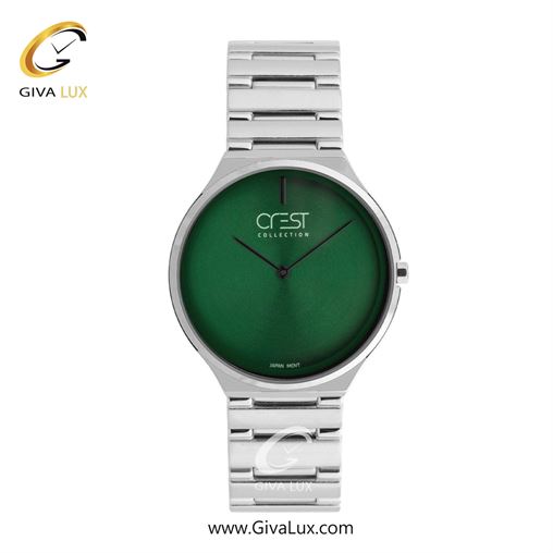 ساعت مچی اورجینال زنانه کرست | Crest  نقره ای | نقره ای| سبز| کد رفرنس Crest 9076-2 9076-2G.jpg