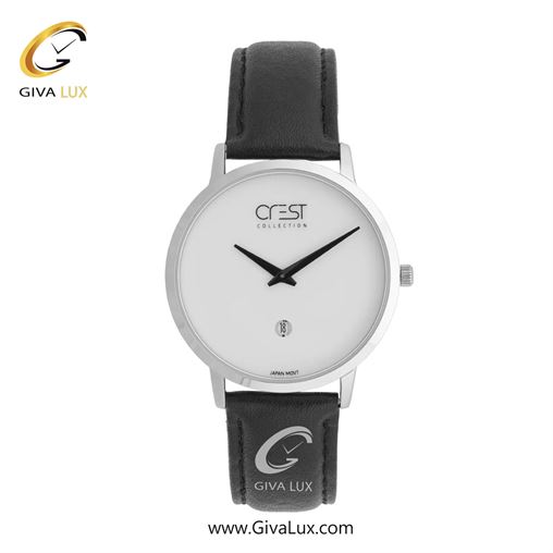 ساعت مچی اورجینال زنانه کرست | Crest  نقره ای | مشکی| سفید| کد رفرنس Crest 9078-1 9078-1G.jpg