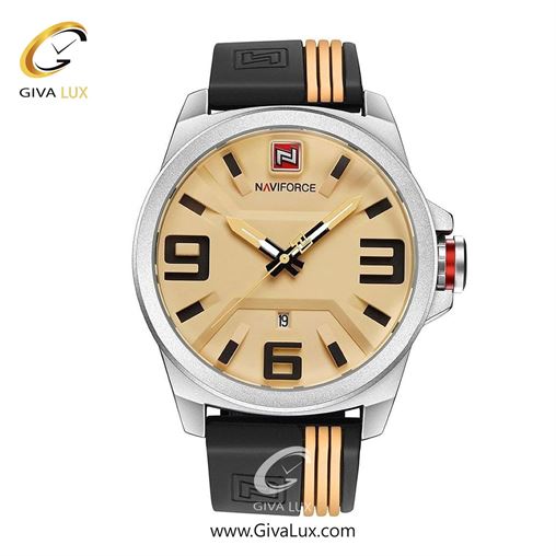 ساعت مچی اورجینال مردانه ناوی فورس|Naviforce|نوی فورس|نیوی فورس مشکی | کرم-مشکی| مشکی-کرم| کد رفرنس NF9098 B/B/Y 9098-s-y-b.jpg