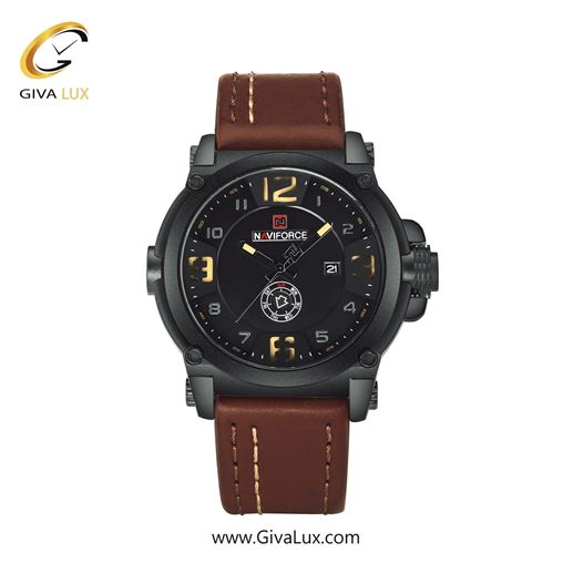 ساعت مچی مردانه بند چرم ناوی فورس(نیوی فورس)   NF9099 B/Y/BN 9099Br-BB.jpg