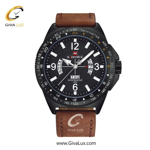ساعت مچی مردانه بند چرمی ناوی فورس(نیوی فورس)   NF9103 B/Y/D.BN 9103DBB.jpg