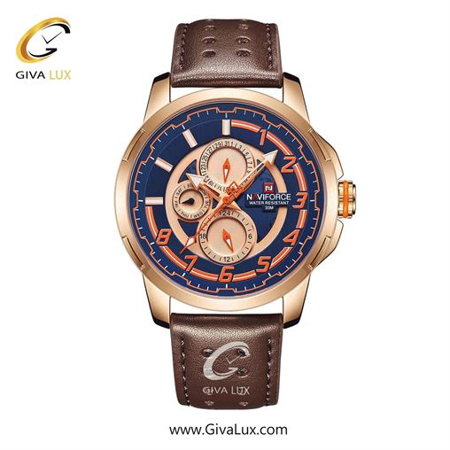 ساعت مچی مردانه ناوی فورس (نیوی فورس) NF9142 RG/BE/D.BN  9142BrRo.jpg