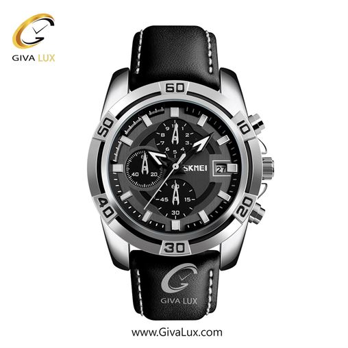 ساعت مچی اورجینال مردانه اسکمی (Skmei) سه موتوره کرنوگراف نقره ای | مشکی| طوسی-مشکی-سفید| کد رفرنس 9156