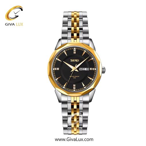 ساعت مچی اورجینال زنانه اسکمی (Skmei) طلایی | نقره ای-طلایی| مشکی| کد رفرنس 9264