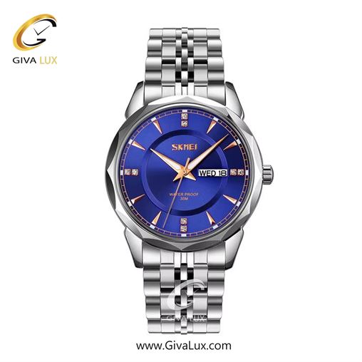ساعت مچی اورجینال مردانه اسکمی (Skmei) نقره ای | نقره ای| سرمه ای| کد رفرنس 9268