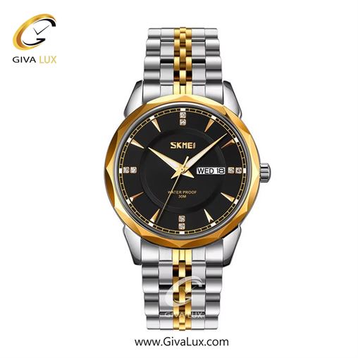 ساعت مچی اورجینال مردانه اسکمی (Skmei)  طلایی | طلایی-نقره ای| مشکی| کد رفرنس 9268