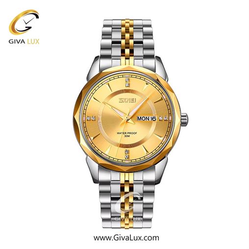 ساعت مچی اورجینال مردانه اسکمی (Skmei)  طلایی | طلایی-نقره ای| طلایی| کد رفرنس 9268