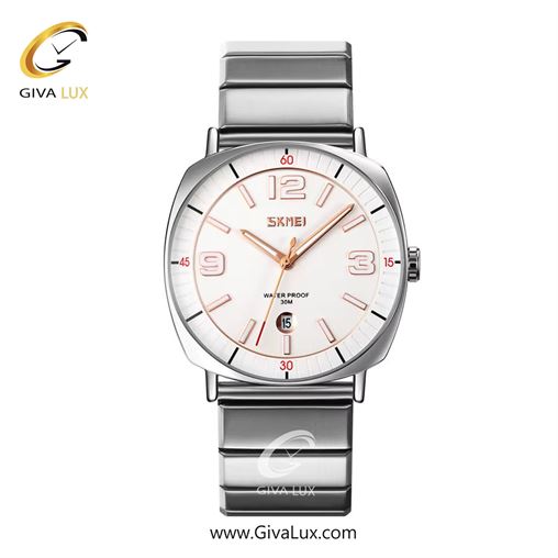 ساعت مچی اورجینال مردانه اسکمی (Skmei)  نقره ای | نقره ای| سفید| کد رفرنس 9280