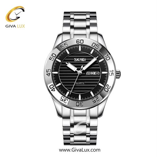 ساعت مچی اورجینال مردانه اسکمی (Skmei) نقره ای | نقره ای| مشکی| کد رفرنس 9293