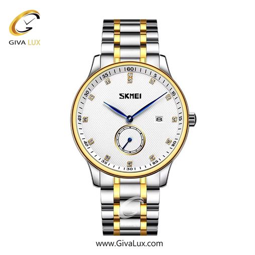 ساعت مچی اورجینال مردانه اسکمی (Skmei) دو موتوره زیر ثانیه طلایی | نقره ای-طلایی| نقره ای| کد رفرنس 9297