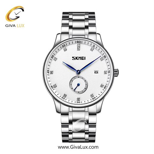 ساعت مچی اورجینال مردانه اسکمی (Skmei) دو موتوره زیر ثانیه نقره ای | نقره ای| نقره ای| کد رفرنس 9297