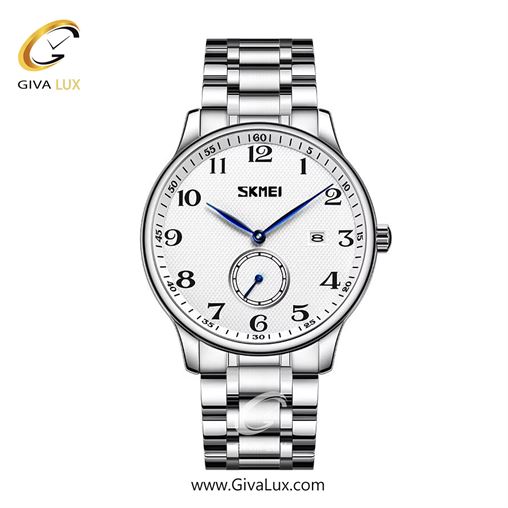 ساعت مچی اورجینال مردانه اسکمی (Skmei) دو موتوره زیر ثانیه نقره ای | نقره ای| نقره ای| کد رفرنس 9297