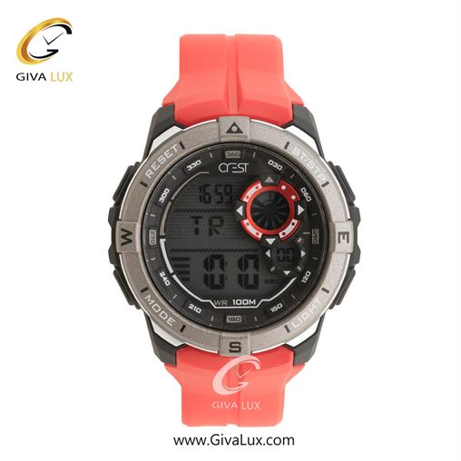 ساعت مچی اورجینال مردانه کرست تیتانیوم | قرمز| مشکی| کد رفرنس Crest 9502-2