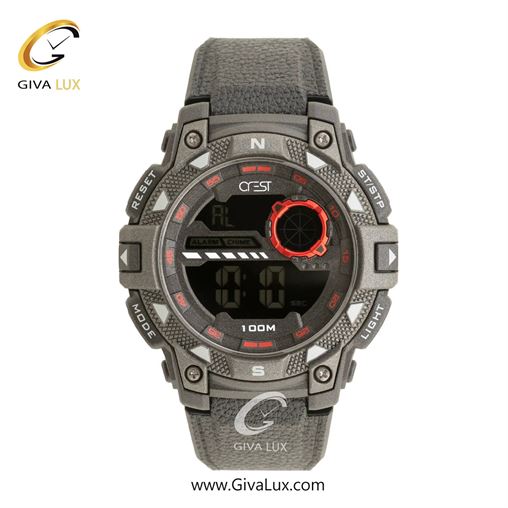 ساعت مچی اورجینال مردانه کرست تیتانیوم | طوسی| مشکی| کد رفرنس Crest 9503-1