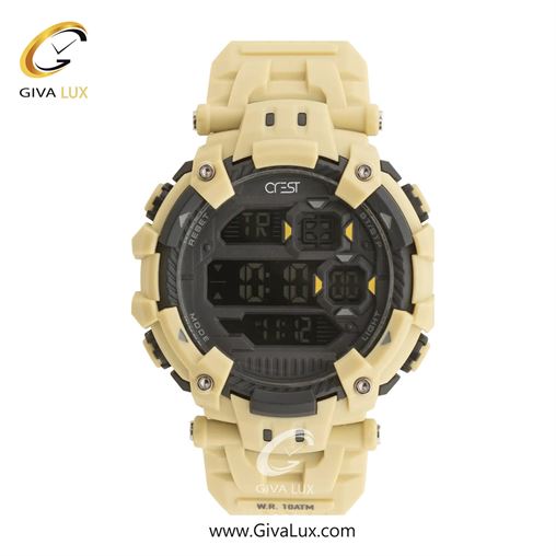 ساعت مچی اورجینال مردانه کرست شیری | شیری| دودی|تیتانیوم| کد رفرنس Crest 9504-1