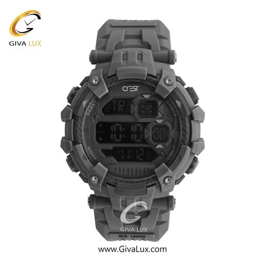 ساعت مچی اورجینال مردانه کرست طوسی | طوسی| دودی|تیتانیوم| کد رفرنس Crest 9504-3