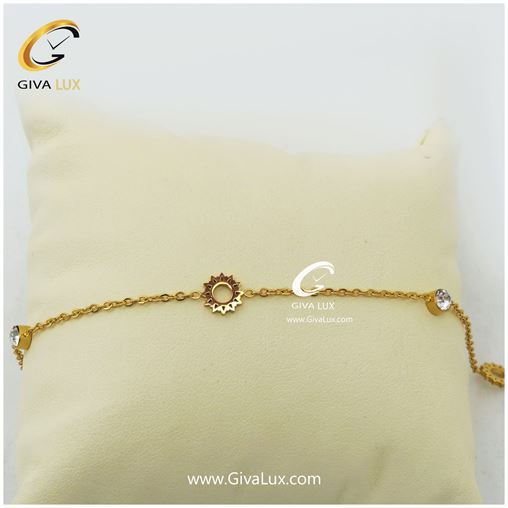 پابند زنانه طلایی طرح خورشید 