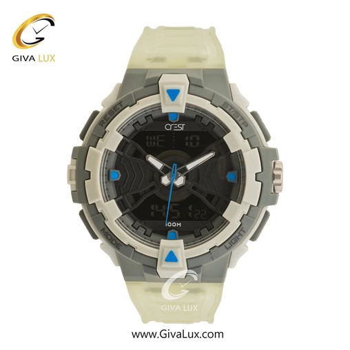 ساعت مچی اورجینال مردانه کرست | Crest دو زمانه مشکی | مشکی| قرمز| کد رفرنس Crest 9517-1 9517-2.jpg