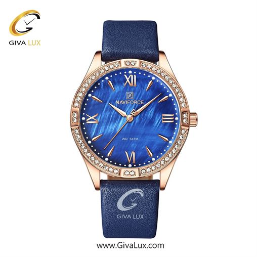 ساعت مچی زنانه بند چرمی دورنگین ناوی فورس (نیوی فورس) NF5038 RG/D.BE 964_5038RG-DBL.jpg