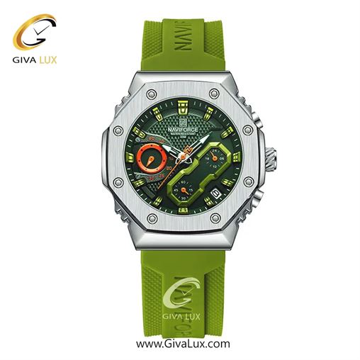 ساعت مچی اورجینال ناوی فورس مردانه سه موتوره کرنوگراف نقره ای | سبز | سبز | کد رفرنس NF8035-S/GN/GN 980_NF8035-SGNGN.jpg