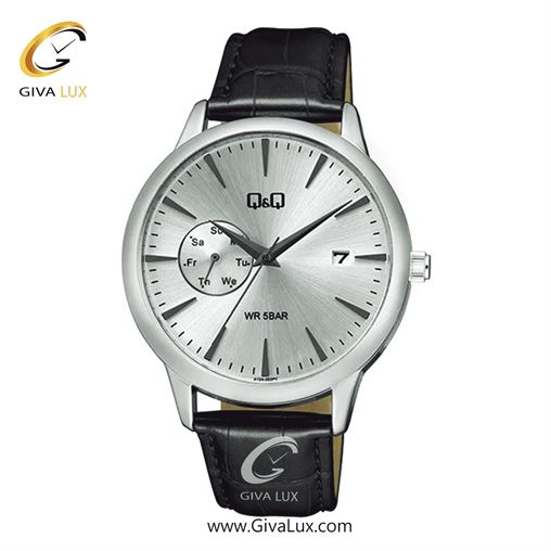 ساعت مچی اورجینال مردانه کیو اند کیو Q&Q نقره ای | مشکی| نقره ای| کد رفرنس A12A-002PY