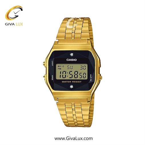 ساعت مچی اورجینال مردانه کاسیو Casio طلایی-طلایی | طلایی| مشکی| کد رفرنس A159WGEA-1D