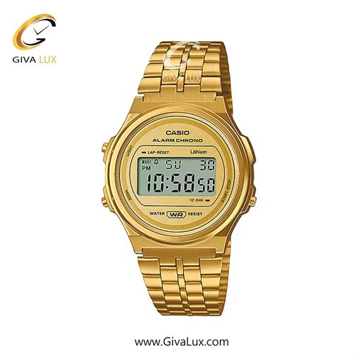 ساعت مچی اورجینال مردانه کاسیو Casio طلایی | طلایی| طلایی| کد رفرنس A171WEG-9ADF