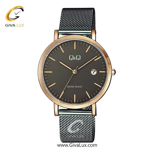 ساعت مچی اورجینال مردانه کیو اند کیو Q&Q رزگلد | مشکی| مشکی| کد رفرنس A466J412Y