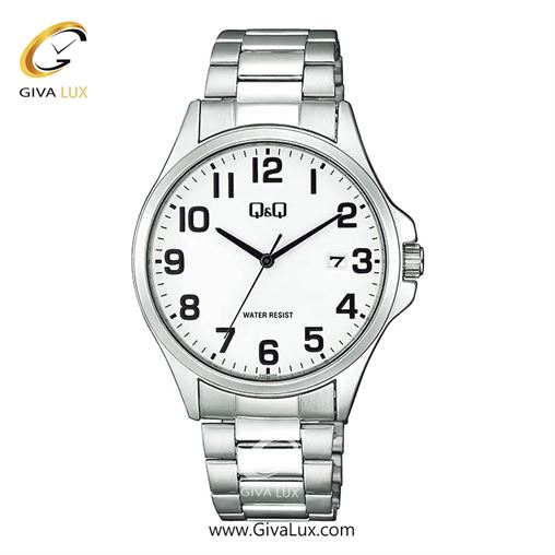 ساعت مچی اورجینال مردانه کیو اند کیو Q&Q نقره ای | نقره ای| سفید| کد رفرنس A480J204Y