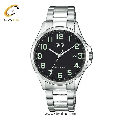 ساعت مچی اورجینال مردانه کیو اند کیو Q&Q نقره ای | نقره ای| مشکی| کد رفرنس A480J205Y