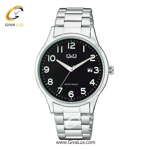 ساعت مچی اورجینال مردانه کیو اند کیو Q&Q نقره ای | نقره ای| مشکی| کد رفرنس A482J205Y