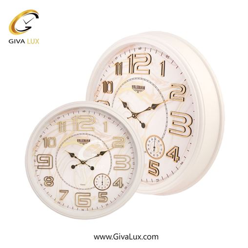 ساعت دیواری اورجینال والرین PVC سفید| کد رفرنس A740