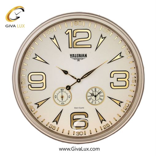 ساعت دیواری اورجینال والرین PVC کرم| کد رفرنس A760