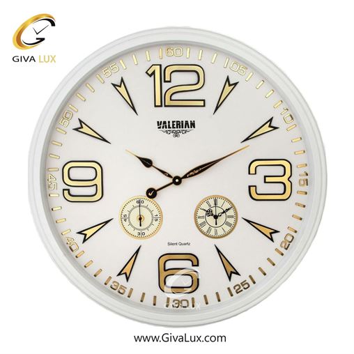 ساعت دیواری اورجینال والرین PVC سفید| کد رفرنس A760