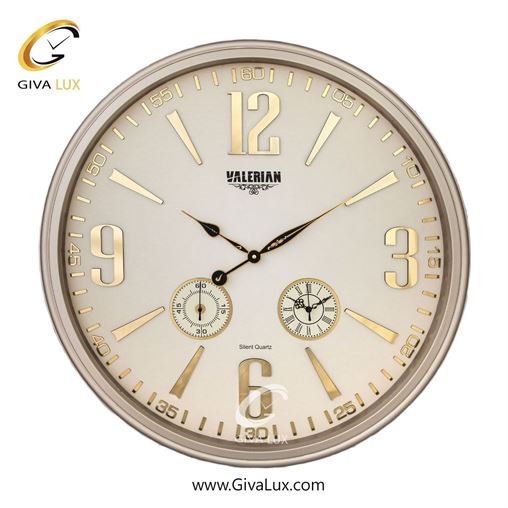 ساعت دیواری اورجینال والرین PVC کرم| کد رفرنس A780